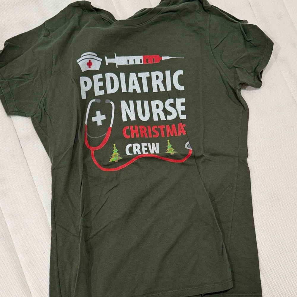 Pediatric Nurse Christmas Crew T-Shirt